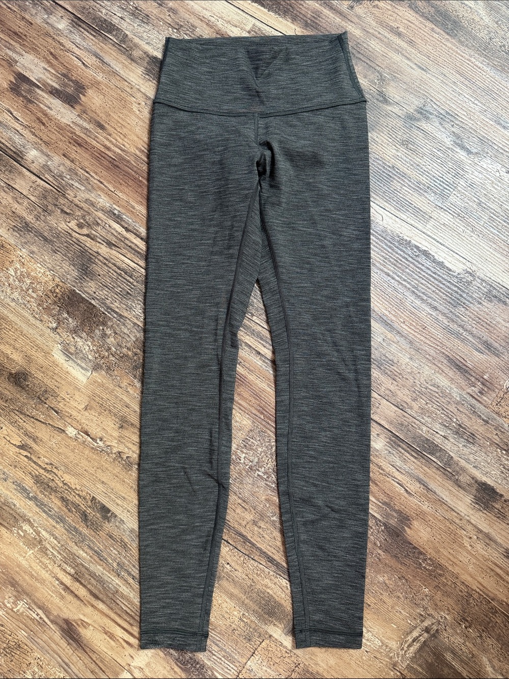 Lululemon Wunder Under Hi-Rise Tight Full-On Luxtreme 28" Heathered Black Size 4